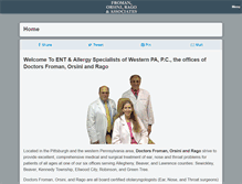 Tablet Screenshot of entallergywesternpa.com